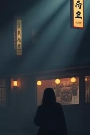 街角邮筒绿色铁皮邮筒特写画面
